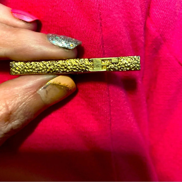 Vintage 1950's Swank Initialled Tie Bar Clip - Picture 1 of 8